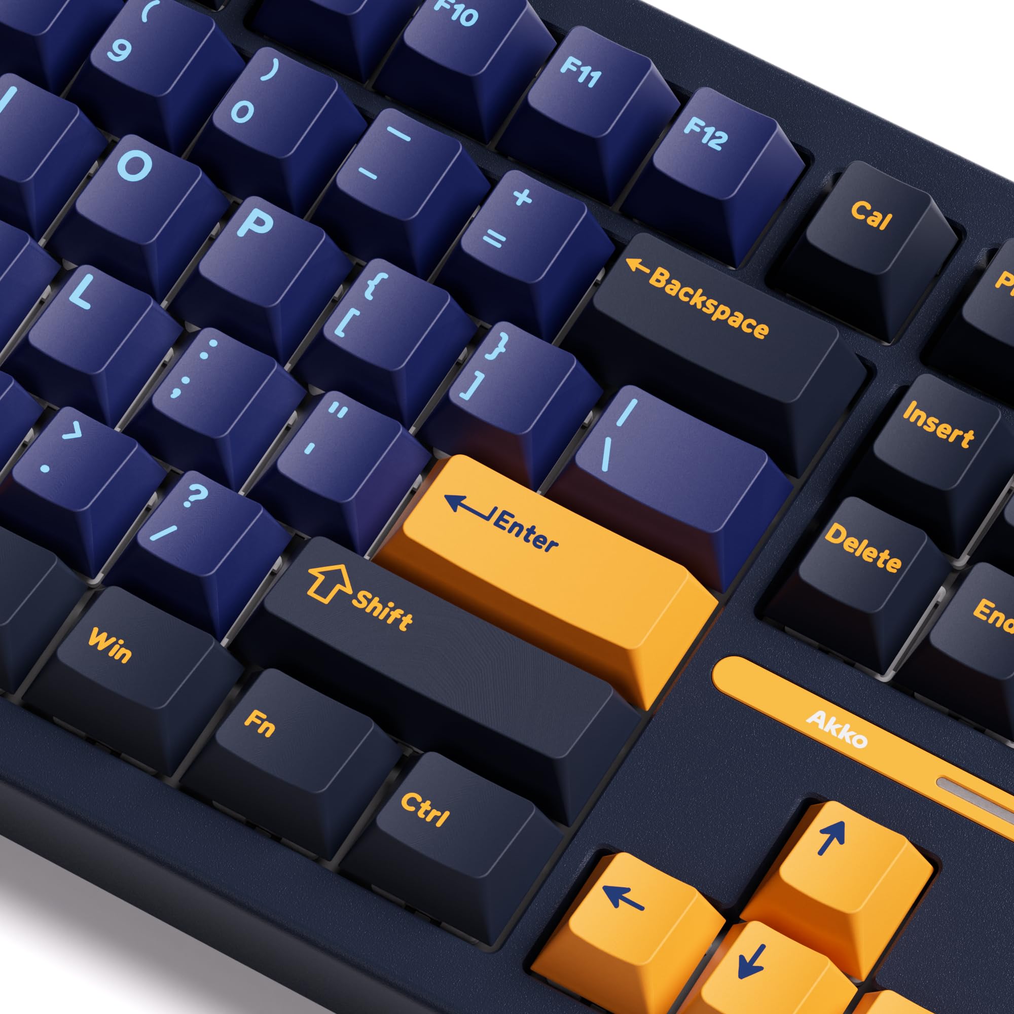 Teclado Mecânico Akko TAC87 RGB Horizon Azul e Amarelo TKL Switch